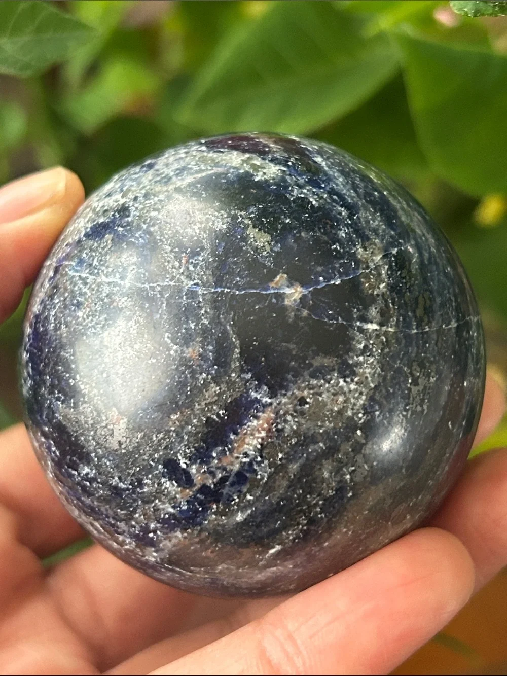 💎 Polished Sodalite Crystal Sphere 56mm